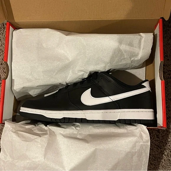 NIB Nike Dunk Low Retro "Black/White" “Black Panda 2.0” - Picture 8 of 10